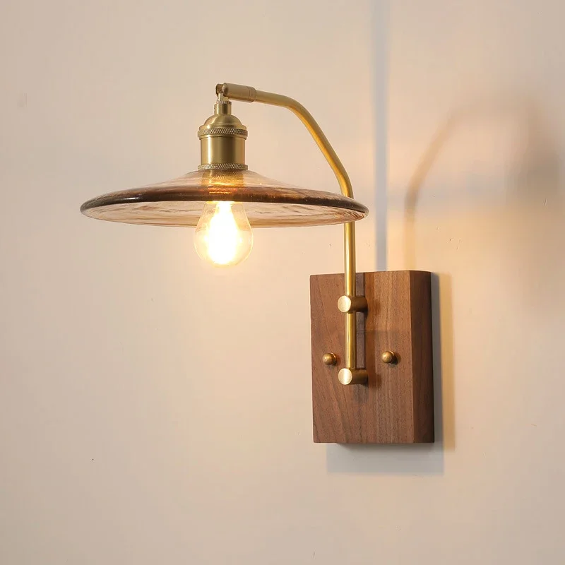 Vintage Wall Lamp Wood Glass Wall Light Fixture E27 Indoor Loft Corridor Wall Lights Industrial Sconce Bedside Lamp
Vintage Wall Lamp Wood Glass Wall Light Fixture E27 Indoor Loft Corridor Wall Lights Industrial Sconce Bedside Lamp