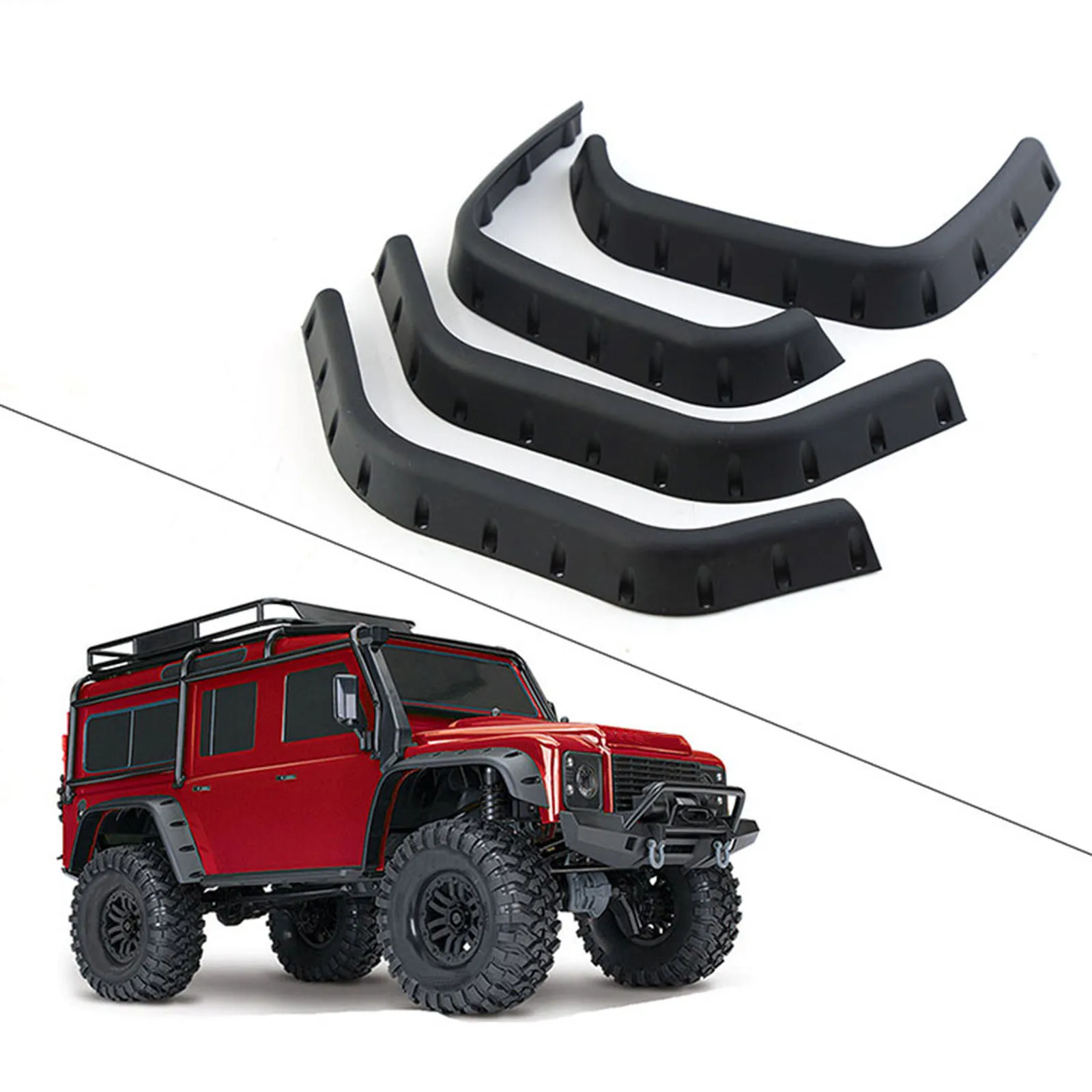 For TRX-4 RC Car Front and Rear Fender Flares Wheel Brow Plastic Upgrade Accessories Parts
For TRX-4 RC Car Front and Rear Fender Flares Wheel Brow Plastic Upgrade Accessories Parts