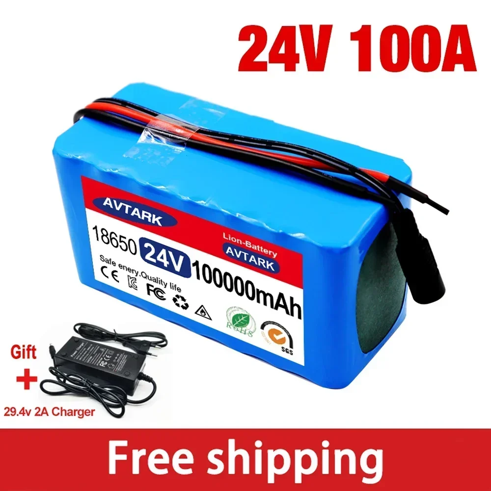 18650 Lithium-Ion Battery Pack24V 7S3P 100Ah with 20A Balanced BMS for Electric Bike Scooter Electric Wheelchair ,Free Charger
18650 Lithium-Ion Battery Pack24V 7S3P 100Ah with 20A Balanced BMS for Electric Bike Scooter Electric Wheelchair ,Free Charger