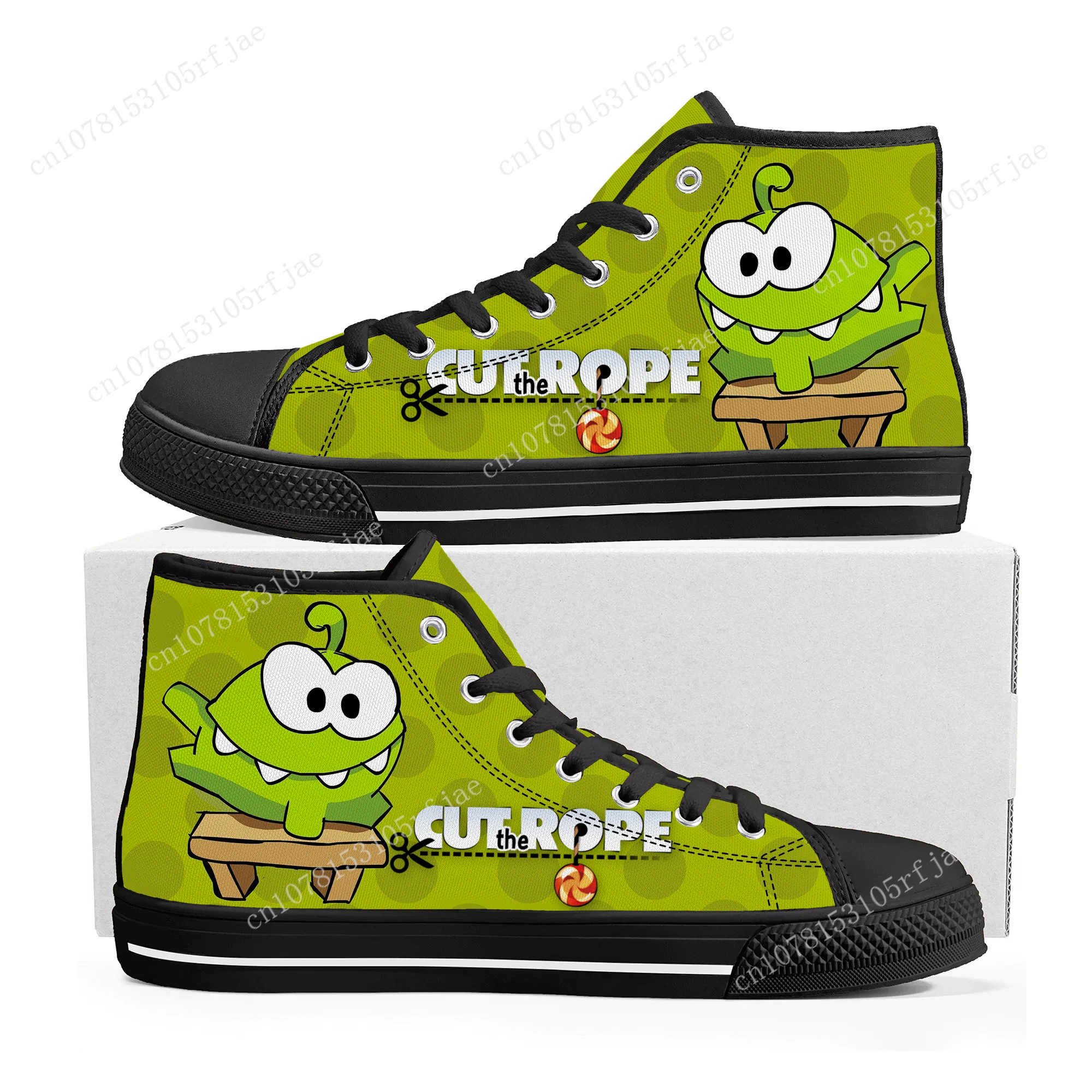 Cut The Rope High Top Sneakers Cartoon Game Mens Womens Teenager Fashion High Quality Canvas Sneaker Custom Built Couple Shoes
Cut The Rope High Top Sneakers Cartoon Game Mens Womens Teenager Fashion High Quality Canvas Sneaker Custom Built Couple Shoes