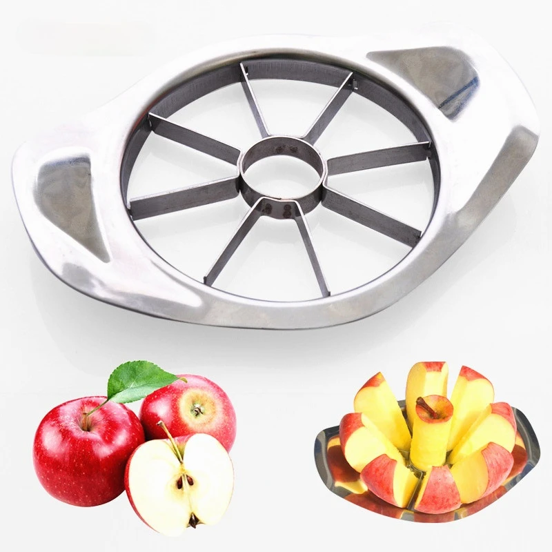 

Stainless Steel Apple Cutter Fruit Pear Divider Slicer Cutting Corer Kitchen Gadget Accessories Cooking Vegetable Tool Chopper
