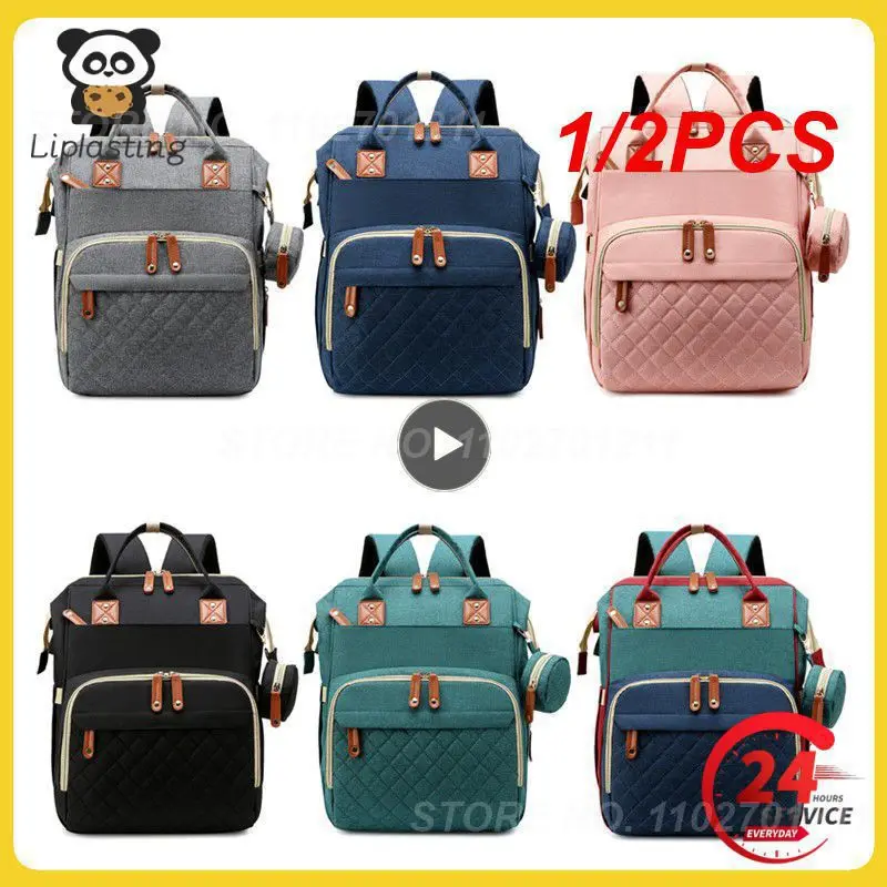 

1/2PCS Fashion Mummy Maternity Baby Diaper Nappy Bags Large Capacity Travel Backpack Mom Nursing for Baby Care Women Pregnant