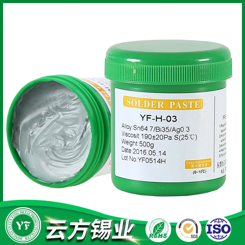 Sn64.7Bi35Ag0.3 200g Solder 180 degrees Celsius paste medium temperaturelead-free solder paste silver halogen-free no-clean
Sn64.7Bi35Ag0.3 200g Solder 180 degrees Celsius paste medium temperaturelead-free solder paste silver halogen-free no-clean