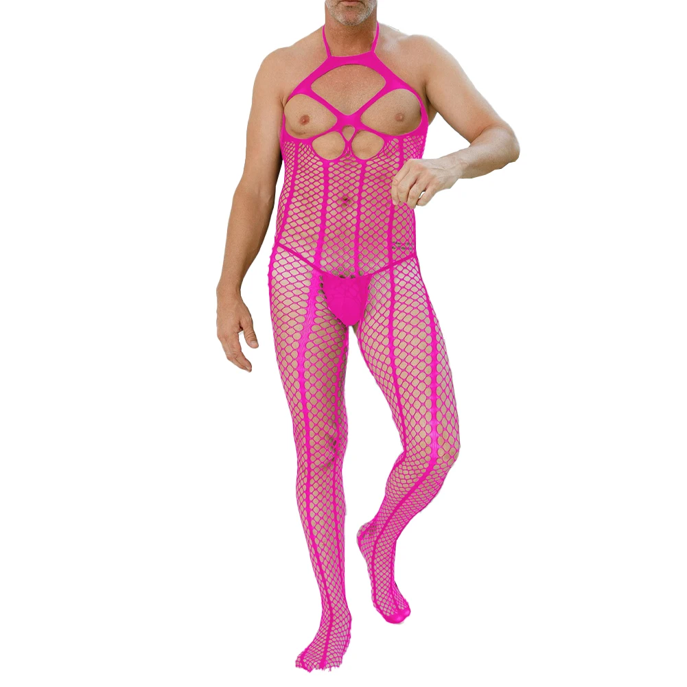 Sexy See Through Bodysuit Mens Underwear Jumpsuit Hollow Out Body Stockings Open Crotch Pantyhose Bodysuit Erotic Lingerie
Sexy See Through Bodysuit Mens Underwear Jumpsuit Hollow Out Body Stockings Open Crotch Pantyhose Bodysuit Erotic Lingerie