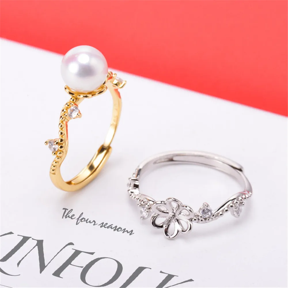 S925 Sterling Silver Adjustable Pearl Ring Settings Blank/Base For Diy Gold Silver Rings Jewelry Making Accessory No Pearl
S925 Sterling Silver Adjustable Pearl Ring Settings Blank/Base For Diy Gold Silver Rings Jewelry Making Accessory No Pearl