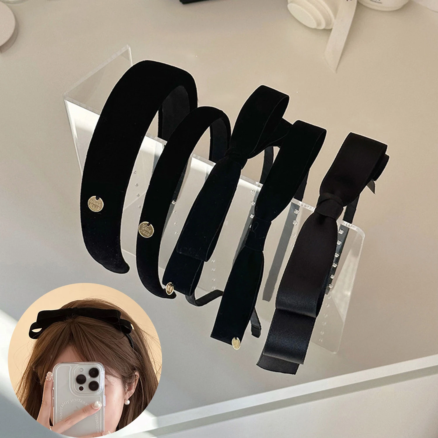 Elegant Velvet Bow Bezel Hairband For Women Korean Retro Headbands Girls Vintage Hoops For Holiday Party Hair Bands Accessories
Elegant Velvet Bow Bezel Hairband For Women Korean Retro Headbands Girls Vintage Hoops For Holiday Party Hair Bands Accessories