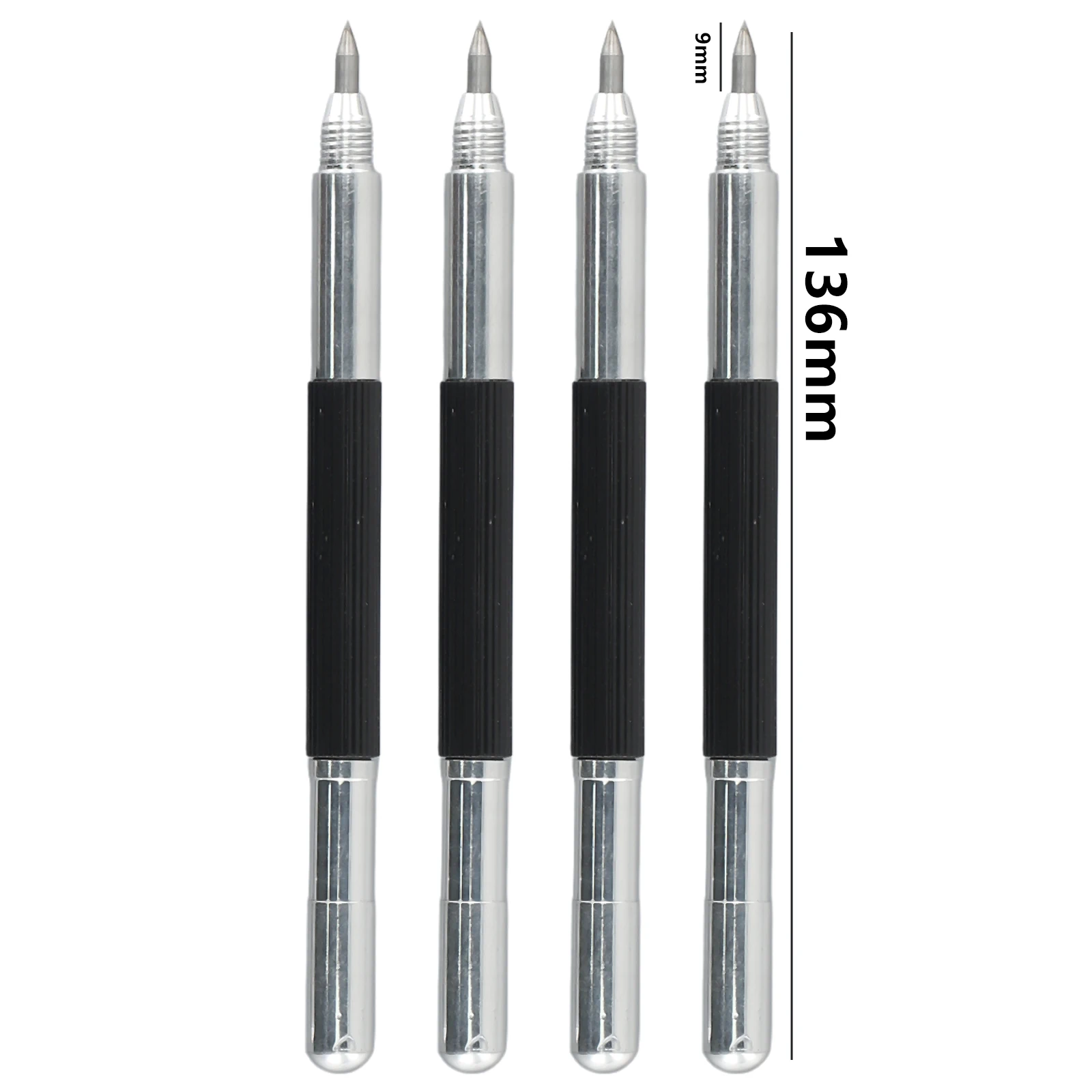 Marker Metal Scribing Pens 136mm 3mm 9mm Carbide Double Metal Pen Tips Steel Portable Scribing Reliable Useful
Marker Metal Scribing Pens 136mm 3mm 9mm Carbide Double Metal Pen Tips Steel Portable Scribing Reliable Useful