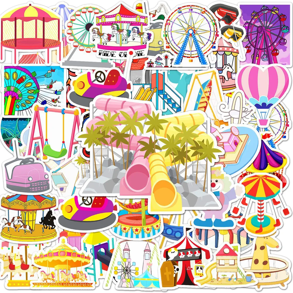 10/30/48pcs Amusement Park Children Cartoon Stickers Graffiti DIY Laptop Scrapbooking PVC Cute Cartoon Funny Sticker for Kids
10/30/48pcs Amusement Park Children Cartoon Stickers Graffiti DIY Laptop Scrapbooking PVC Cute Cartoon Funny Sticker for Kids