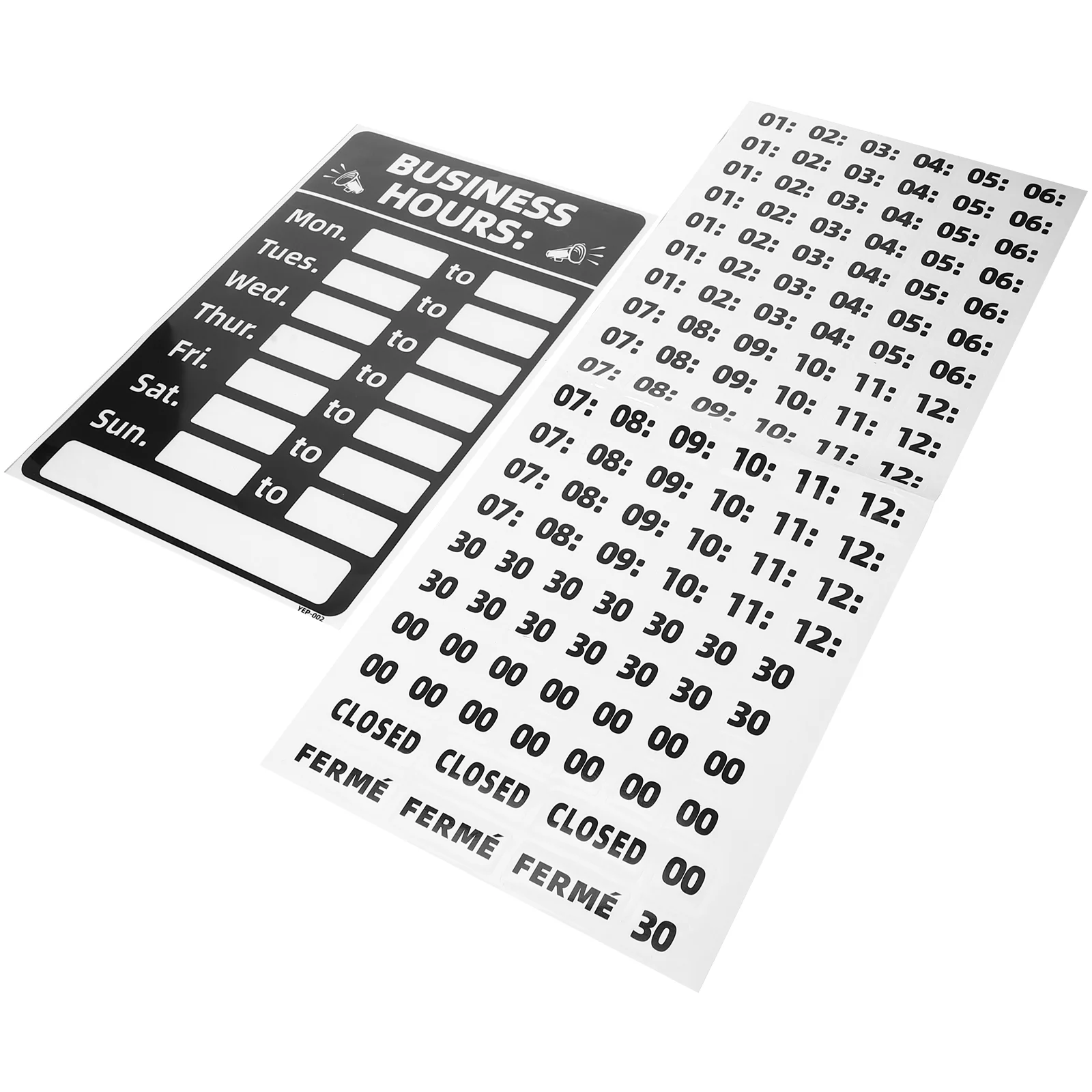 PVC Erasable Signage Stationery Store Operation Hours Sign Business Opening Closed Logo Labels Adhesive Signs Logo Labels
PVC Erasable Signage Stationery Store Operation Hours Sign Business Opening Closed Logo Labels Adhesive Signs Logo Labels