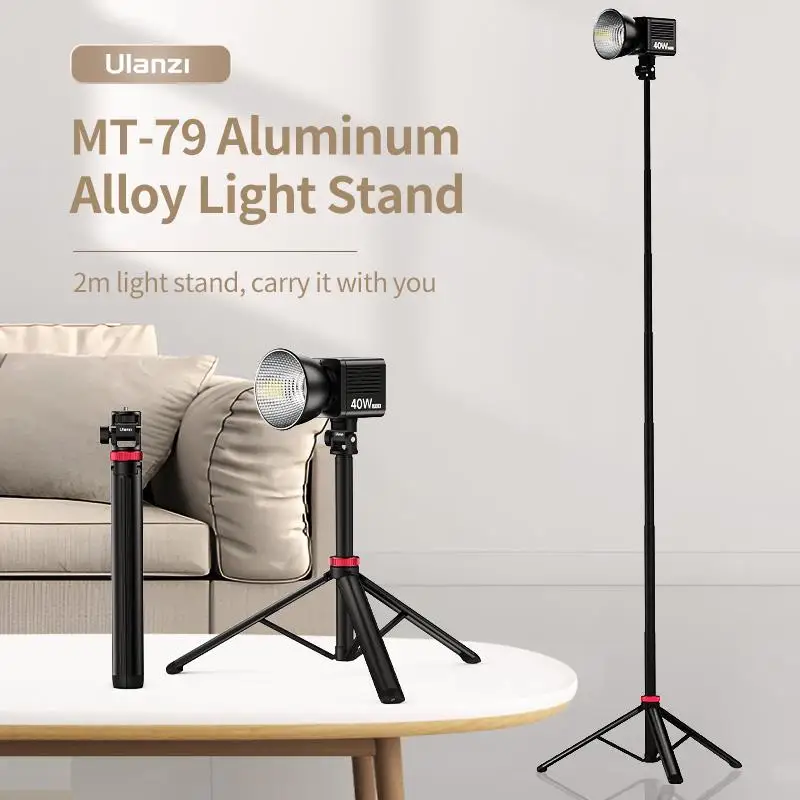 

Ulanzi MT-79 Extendable Tripod with 1/4'' Screw for DSLR Camera Smartphone Fill Light Microphone Tripod