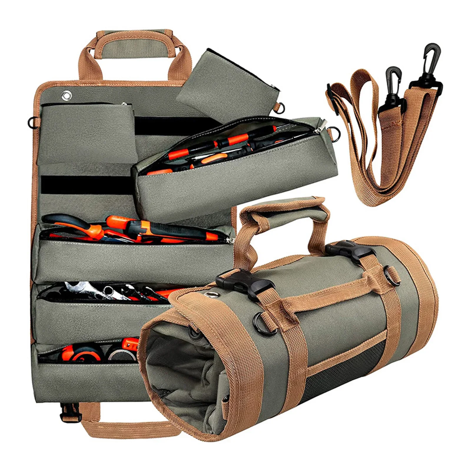 Storage Tools Bag Hanging Rolling Carrier Pouch Carry Roll Case Tote Multipurpose Toolkit Zipper Organizer Working Tool Wrench
Storage Tools Bag Hanging Rolling Carrier Pouch Carry Roll Case Tote Multipurpose Toolkit Zipper Organizer Working Tool Wrench
