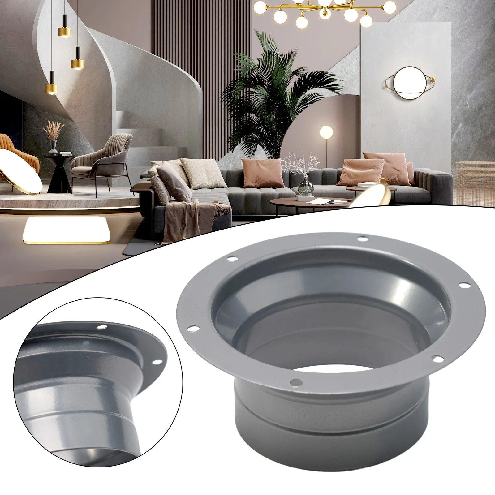 Flange Air Outlet Air Vent Ventilation 4-10inch Cooling System Home Hardware Hose Connector Durable.high Quality
Flange Air Outlet Air Vent Ventilation 4-10inch Cooling System Home Hardware Hose Connector Durable.high Quality