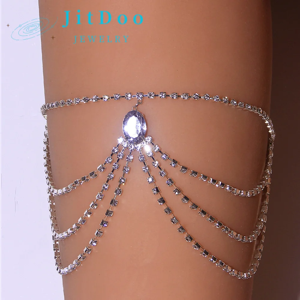 JitDoo Personalized Diamond Multi-layer Body Decoration Elastic Rope Leg Chain for Women Free Shipping Wedding Party Jewelry
JitDoo Personalized Diamond Multi-layer Body Decoration Elastic Rope Leg Chain for Women Free Shipping Wedding Party Jewelry