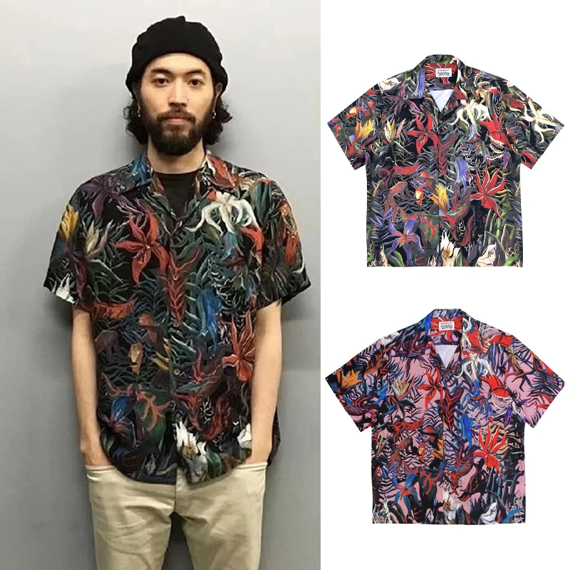 The Flower Of Hell Thorns Full Print WACKO MARIA Hawaii Shirts Men Woman Best Quality Loose Casual Lapel Top Tee T-shirt
The Flower Of Hell Thorns Full Print WACKO MARIA Hawaii Shirts Men Woman Best Quality Loose Casual Lapel Top Tee T-shirt