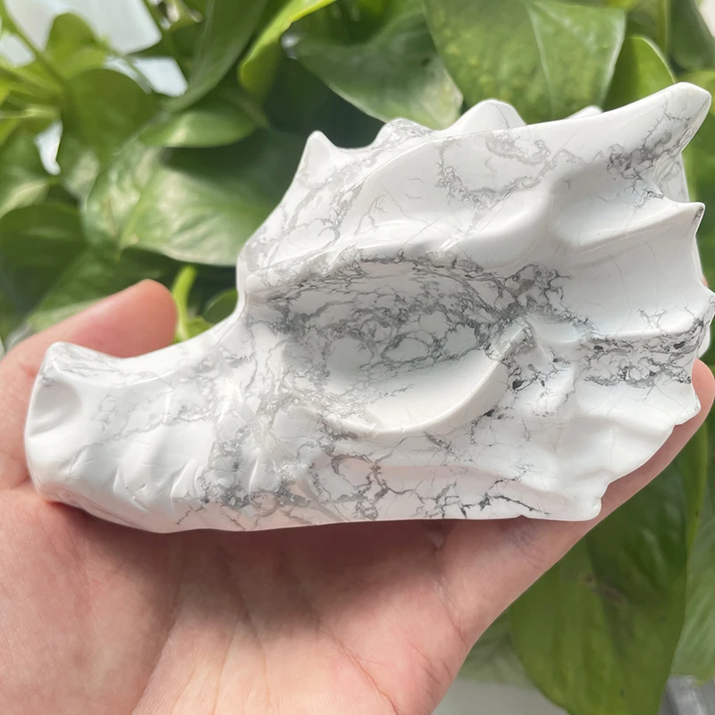 Natural Crystal New Shape Hand Made Carving Howlite Dragon Skulls Meditation Spiritual Healing For Home Decor Gift Divination
Natural Crystal New Shape Hand Made Carving Howlite Dragon Skulls Meditation Spiritual Healing For Home Decor Gift Divination