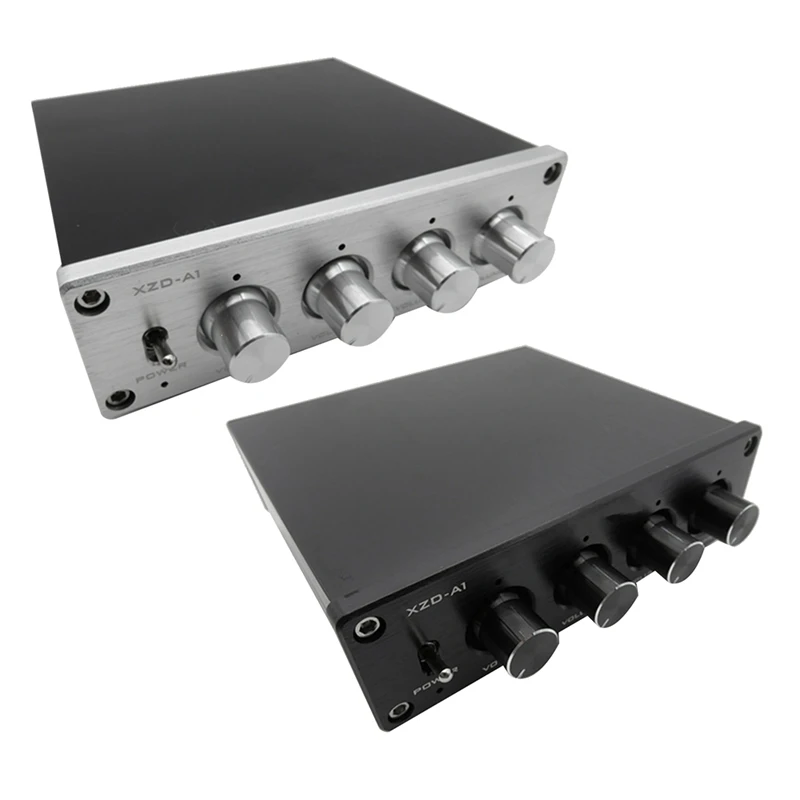 

HIFI Lossless 1 Input 4 Output RCA HUB Audio Distributor Signal Selector Switch Source Switcher Volume Amplifier