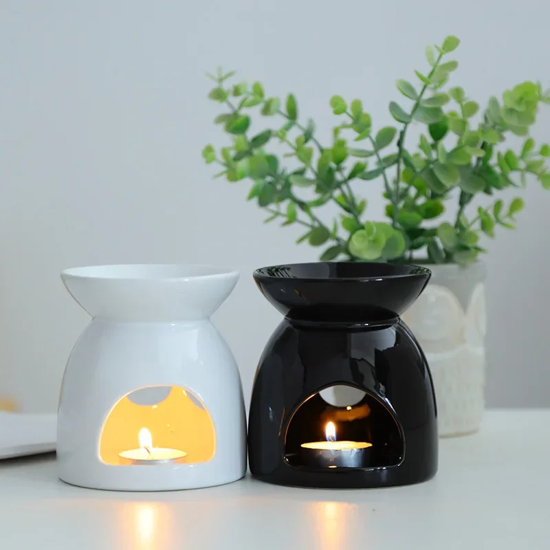 

Essential Oil Burner Tealight Oil Warmer Wax Melt Burner Aromatherapy Aroma Burner Ceramic Oil Diffuser Candle Yoga Home Decor