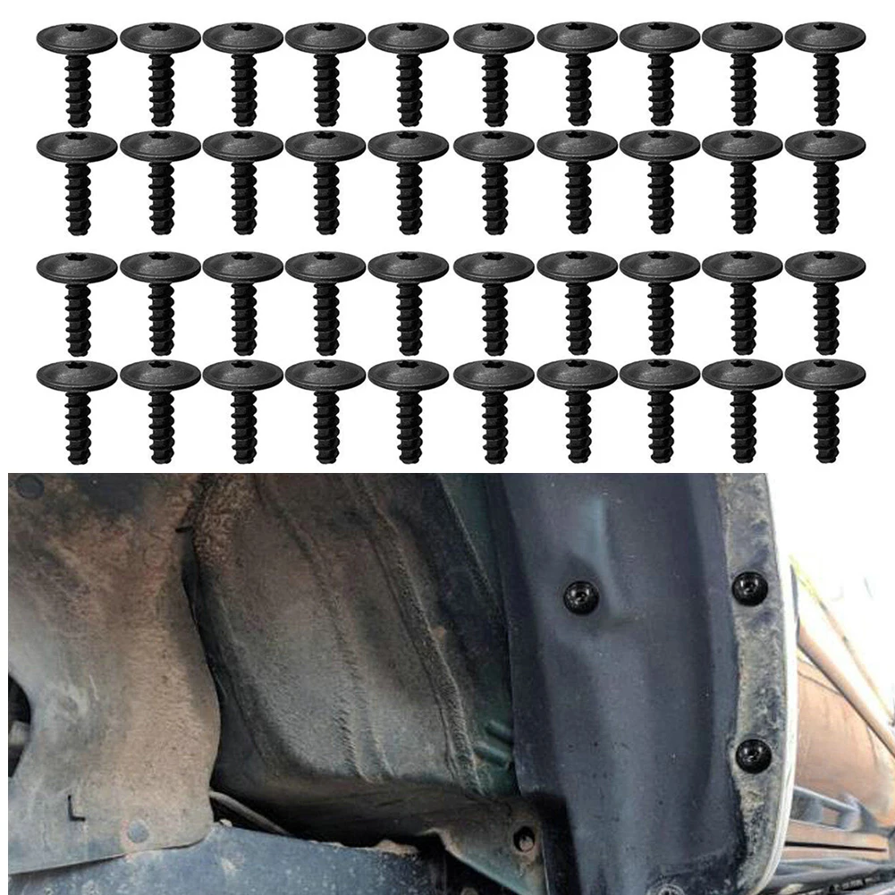 40pcs Car Fender Liner Screw Splash Guard Screws Retainer T25 Torx Drive For Golf N90775001 Mudguard Fastener Clips
40pcs Car Fender Liner Screw Splash Guard Screws Retainer T25 Torx Drive For Golf N90775001 Mudguard Fastener Clips