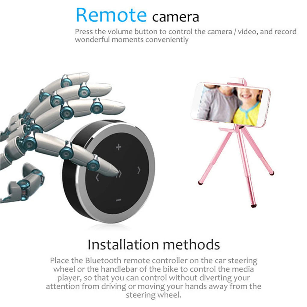 Замена для Android IOS беспроводной Bluetooth медиаплеер на руль дистанционное управление воспроизведение музыки
Замена для Android IOS беспроводной Bluetooth медиаплеер на руль дистанционное управление воспроизведение музыки