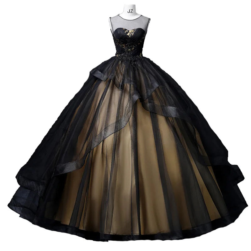 Black Quinceanera Dresses Ruffles Sheer Sweetheart Simple Party Princess Formal Dress Vestidos De Quinseanera Real Image
Black Quinceanera Dresses Ruffles Sheer Sweetheart Simple Party Princess Formal Dress Vestidos De Quinseanera Real Image