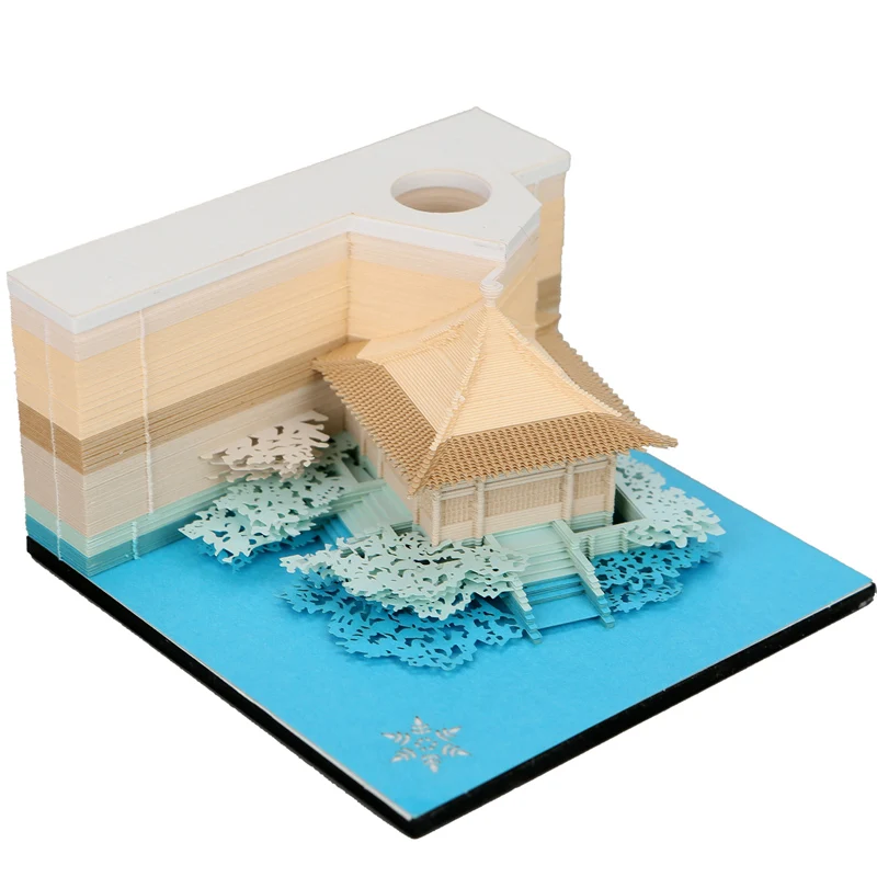 Omoshiroi 3D Memo Pad 160Sheets Pavilion 3D Notepad Vintage Chinese Building Three-Dimensional Note Paper Blocks Novelty Gift
Omoshiroi 3D Memo Pad 160Sheets Pavilion 3D Notepad Vintage Chinese Building Three-Dimensional Note Paper Blocks Novelty Gift