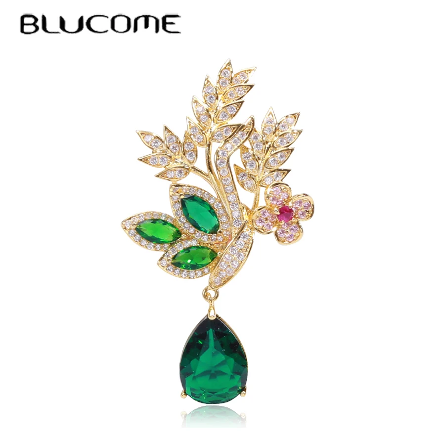 Blucome Green Water Droplets on Leaves Shape Brooch Rhinestones Women Party Clothing Accessories Insect Beetle Pin
Blucome Green Water Droplets on Leaves Shape Brooch Rhinestones Women Party Clothing Accessories Insect Beetle Pin