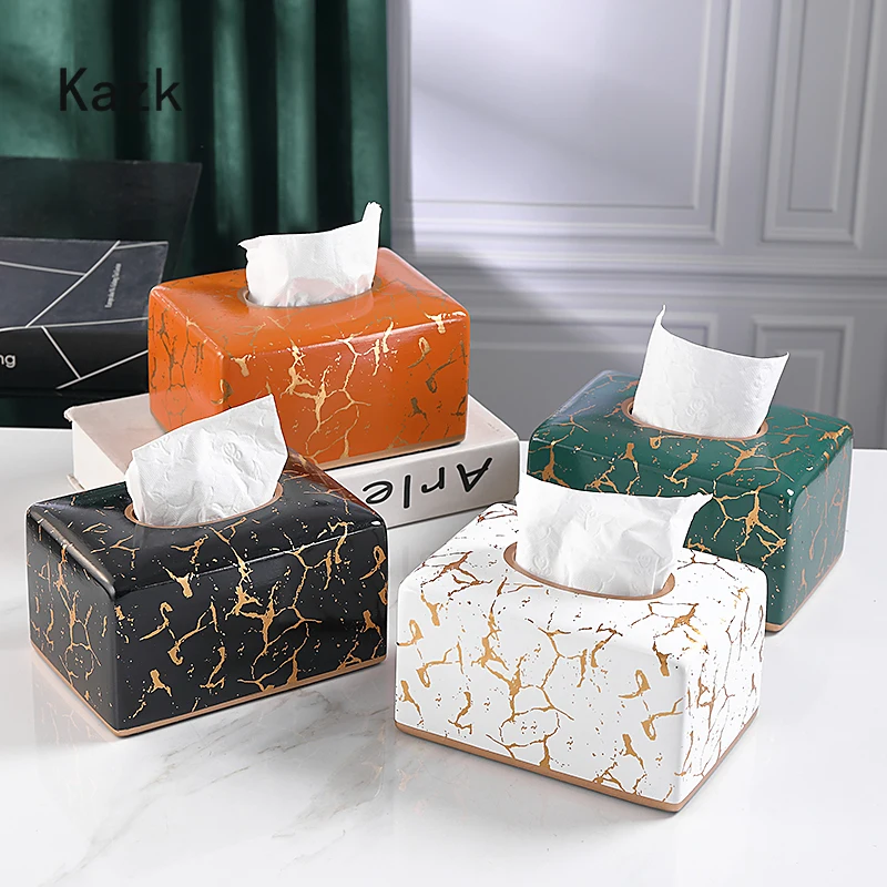 Modern Ceramic Tissue Box Golden Marble Texture Craft Living Room Decoration Tissue Box Holder Home Coffee Table Paper Boxs
Modern Ceramic Tissue Box Golden Marble Texture Craft Living Room Decoration Tissue Box Holder Home Coffee Table Paper Boxs