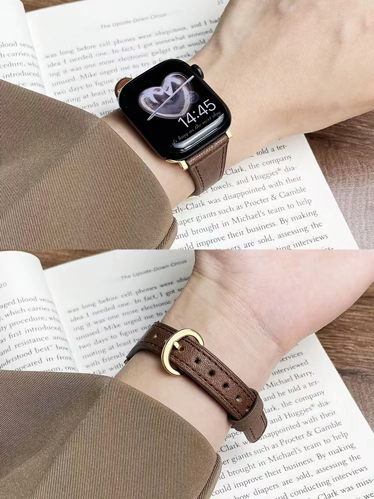 Slim Leather Loop for Iwatch 49Ultra 41/45mm SE8 7 6 5 4 3 2 Lady Strap for Apple Watch Band 38/40mm 42/44mm Mini Buckle Correa
Slim Leather Loop for Iwatch 49Ultra 41/45mm SE8 7 6 5 4 3 2 Lady Strap for Apple Watch Band 38/40mm 42/44mm Mini Buckle Correa