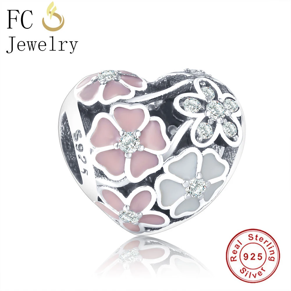 FC Jewelry Fit Original Pan Charms Bracelet 925 Sterling Silver European Spring Enamel Flower Beads For making Women Berloque
FC Jewelry Fit Original Pan Charms Bracelet 925 Sterling Silver European Spring Enamel Flower Beads For making Women Berloque