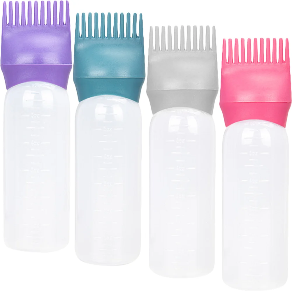 4 Pcs Hair Oil Color Comb Bottle Styling Tools Coloring with Pp Root Applicator Bottles
4 Pcs Hair Oil Color Comb Bottle Styling Tools Coloring with Pp Root Applicator Bottles