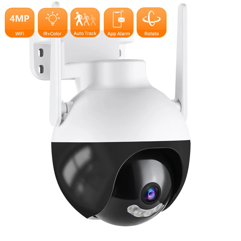 4MP 2K IP Camera 4MP Smart Home Auto Tracking PTZ Camera 5X Digital Zoom Color Night Vision Wireless Waterproof Security Camera
4MP 2K IP Camera 4MP Smart Home Auto Tracking PTZ Camera 5X Digital Zoom Color Night Vision Wireless Waterproof Security Camera
