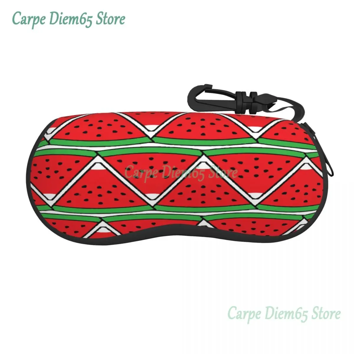 Portable Eyewear Case Cartoon Watermelon With Black Seeds Sunglasses Soft Case Glasses Box with Lanyard Zipper Eyeglass Case
Portable Eyewear Case Cartoon Watermelon With Black Seeds Sunglasses Soft Case Glasses Box with Lanyard Zipper Eyeglass Case