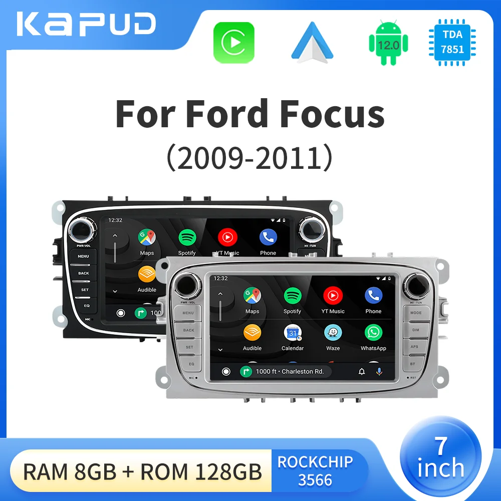 Kapud 7" Android 12 Carplay AUTO For Ford Focus 2 Mondeo 4 Kuga Fiesta C-Max BT GPS Wifi Car Radio Multimedia Player Stereo
Kapud 7" Android 12 Carplay AUTO For Ford Focus 2 Mondeo 4 Kuga Fiesta C-Max BT GPS Wifi Car Radio Multimedia Player Stereo