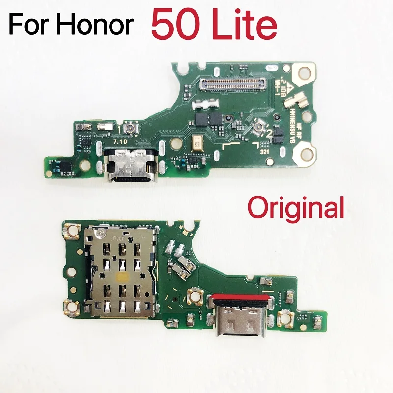 

Original USB Charge Board For Huawei Honor 50 Lite 50Lite NO IC Charging Port Dock Connector Flex Cable Sim Card Reader Parts