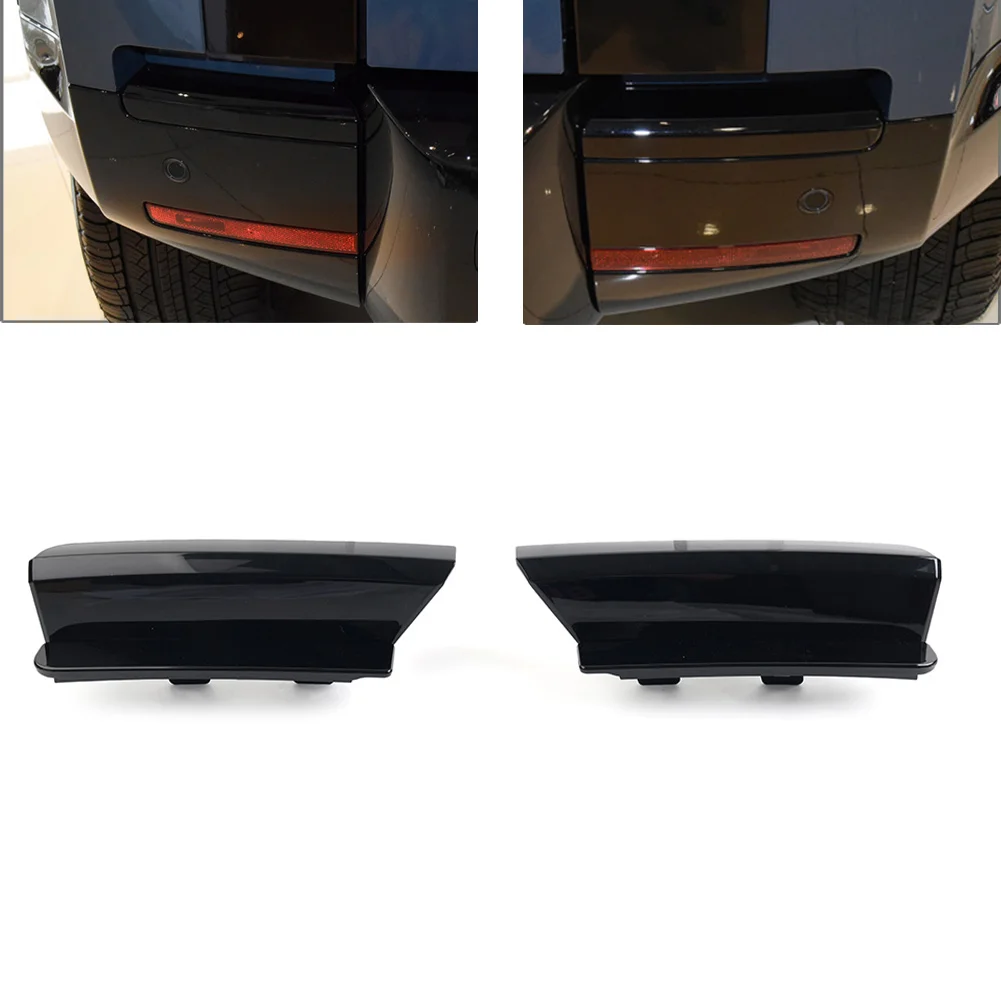 

Glossy Black Car Rear Bumper Side Inserts Moulding Cover For Land Rover Defender 90 110 130 2020 2021 2022 2023 2024