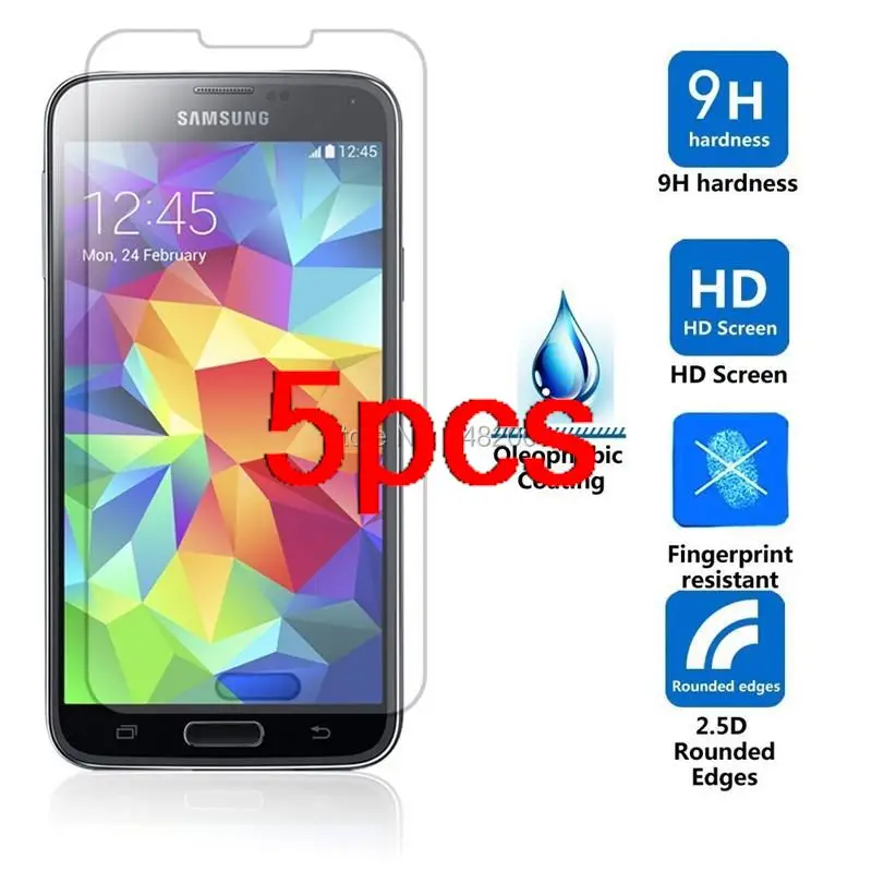 

5 шт. прозрачное Защитное стекло для Samsung S5 /S5 Neo закаленное стекло для Galaxy S5 SM-G900H G900FD