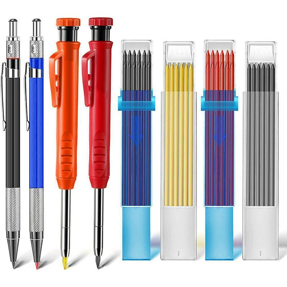 Multi-box Refill Carpenter Marker Pencil Set Woodworking Deep Hole Tools Mechanical Pencil Set Construction Marker Leads Scriber
Multi-box Refill Carpenter Marker Pencil Set Woodworking Deep Hole Tools Mechanical Pencil Set Construction Marker Leads Scriber