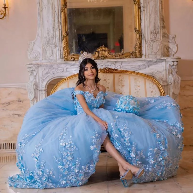 New Blue Ball Gown Quinceanera Dress 2024 Appliques Sleeveless Flower Sweet 15 Birthday Vestidos De Fiestaday Princess Pageant
New Blue Ball Gown Quinceanera Dress 2024 Appliques Sleeveless Flower Sweet 15 Birthday Vestidos De Fiestaday Princess Pageant
