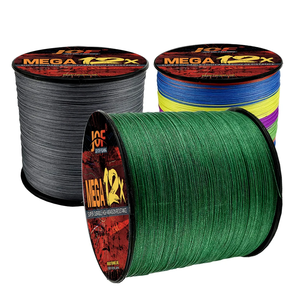 JOF Braid Fishing Line 1000M 12 Strands Multifilament Fishing Wire Carp Fishing 25 50 120lb Smooth PE for Saltwater Lure Pesca
JOF Braid Fishing Line 1000M 12 Strands Multifilament Fishing Wire Carp Fishing 25 50 120lb Smooth PE for Saltwater Lure Pesca