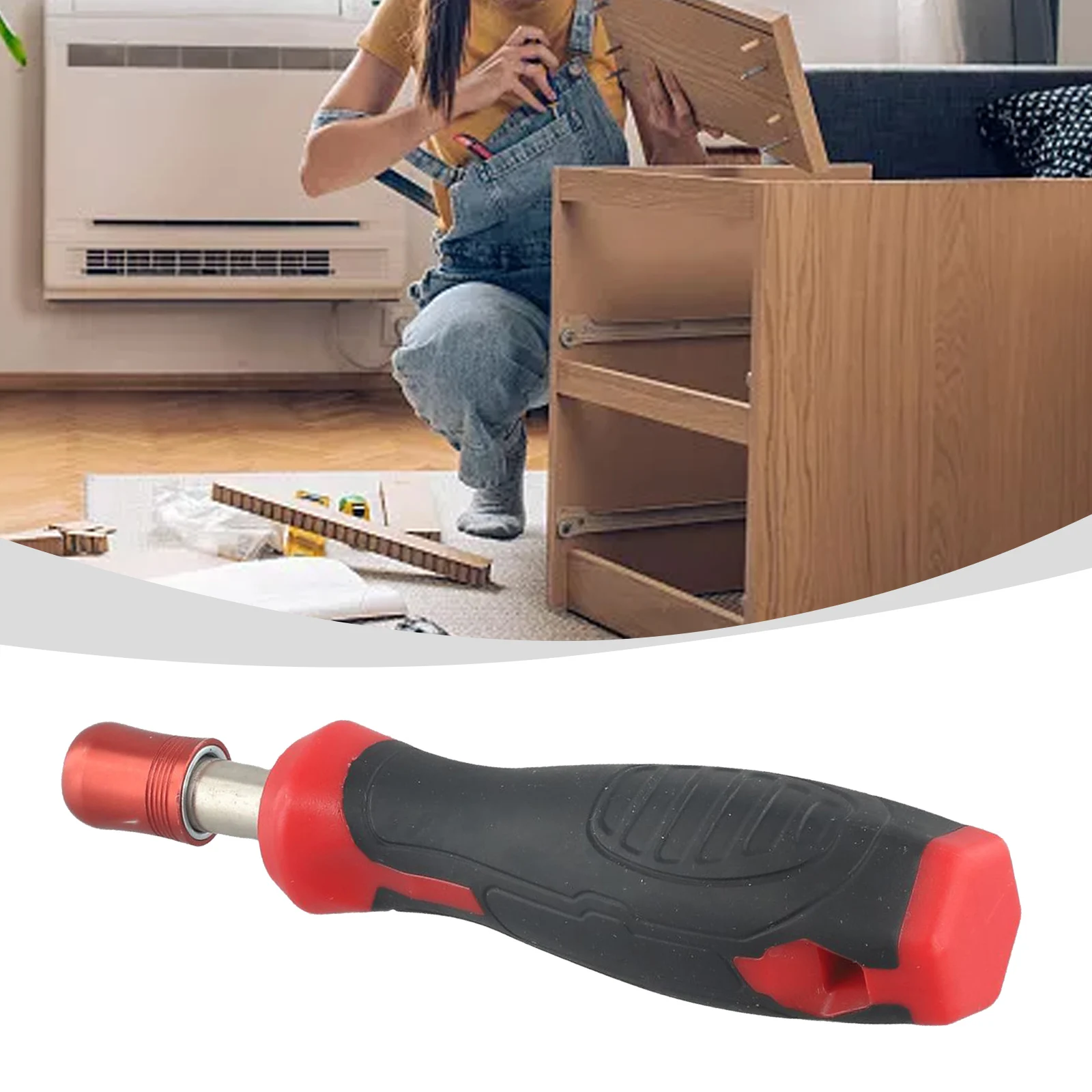 For Furniture Screw Driver Handle Screwdriver Handle Chrome Vanadium Steel Rubber Length 135mm Red Black Self Locking
For Furniture Screw Driver Handle Screwdriver Handle Chrome Vanadium Steel Rubber Length 135mm Red Black Self Locking