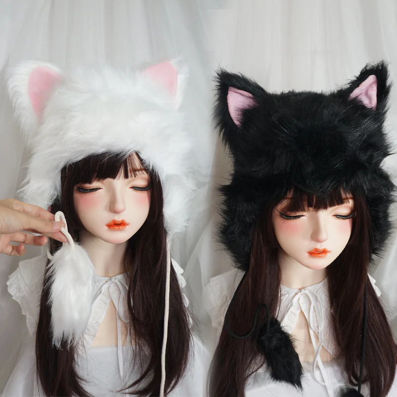 Winter Plush Cute Cat Cap with Ears Soft Girl Fur Hat Earflaps Head-Wrapping Hot Girl Warm Hat for Women
Winter Plush Cute Cat Cap with Ears Soft Girl Fur Hat Earflaps Head-Wrapping Hot Girl Warm Hat for Women