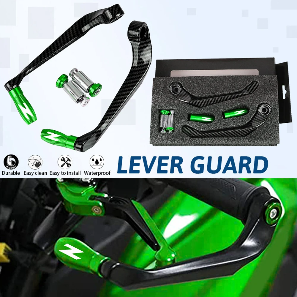 

For KAWASAKI Z250 Z400 Z650 Z750 Z800 Z900 Z1000 78'' 22MM Motorcycle Handlebar Grips Brake Clutch Levers Guard Protector Hand