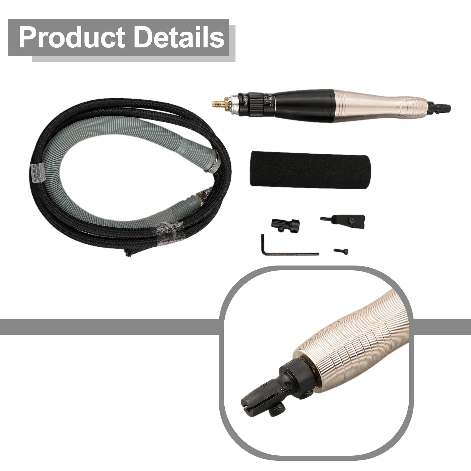 Grinder Pencil Kit Grinding Tool 0.6Mpa 000rpm Air Die Air Die Grinder Approx.1/4in Black+Gold Mainly Engraving
Grinder Pencil Kit Grinding Tool 0.6Mpa 000rpm Air Die Air Die Grinder Approx.1/4in Black+Gold Mainly Engraving