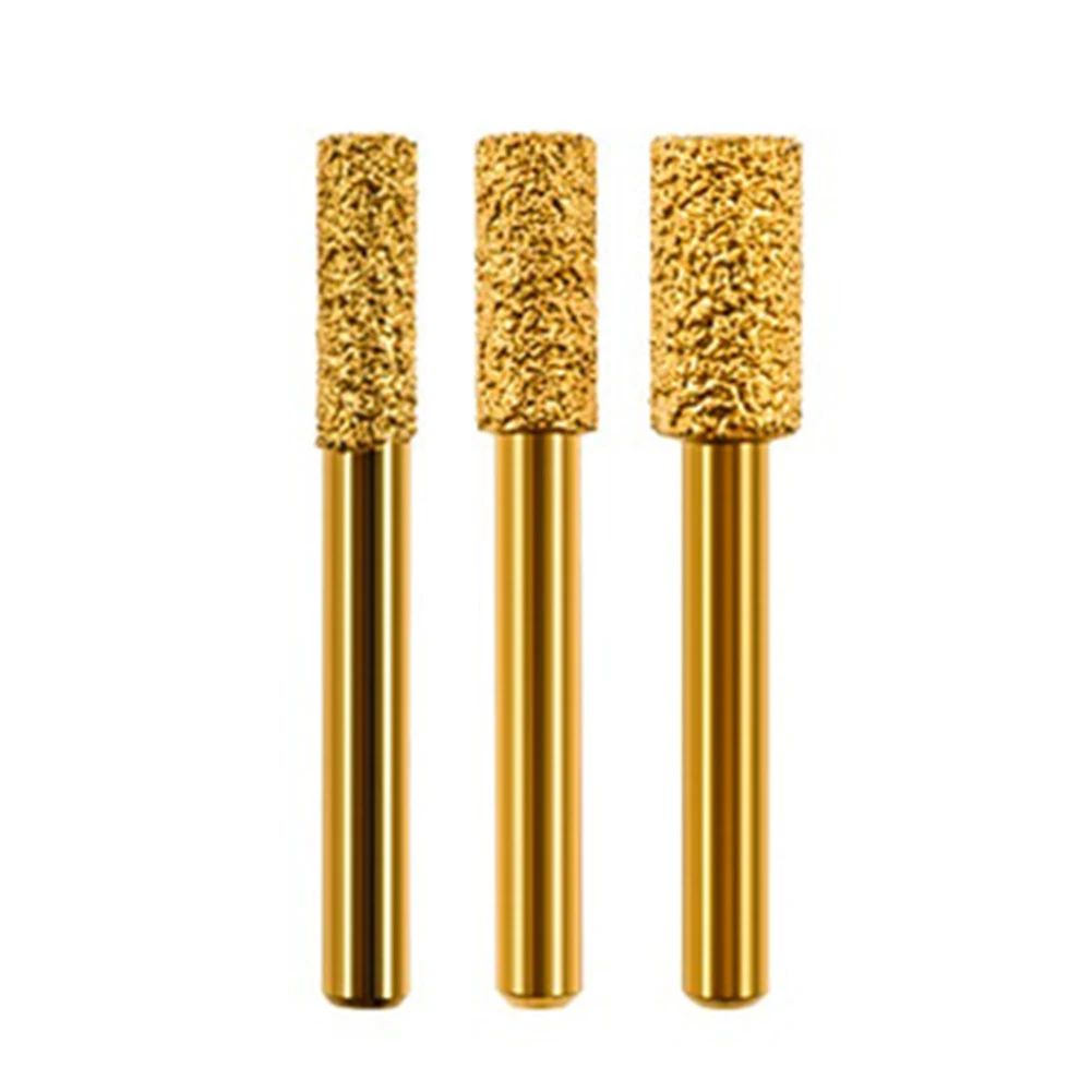3Pcs Vacuum Brazed Diamond Burring Head Grinding Bit Cylinder Type Filing Tools For Stone Polishing Rotary Tools Accessories
3Pcs Vacuum Brazed Diamond Burring Head Grinding Bit Cylinder Type Filing Tools For Stone Polishing Rotary Tools Accessories