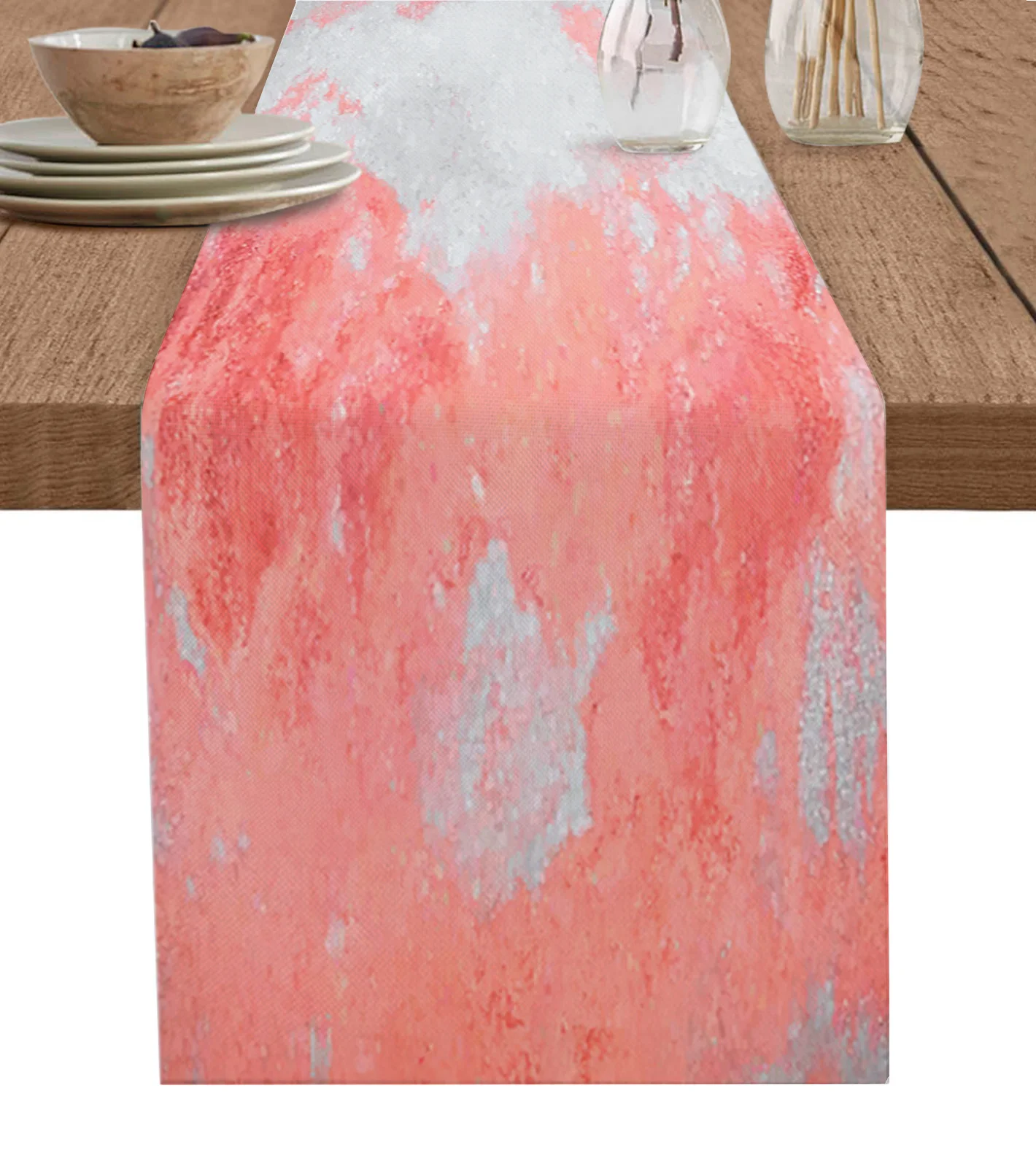 Mottled Watercolor Oil Painting Pink Table Runner Decoration Home Decor Dinner Table Decoration Table Decor
Mottled Watercolor Oil Painting Pink Table Runner Decoration Home Decor Dinner Table Decoration Table Decor