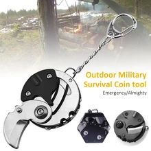 Mini Keychain Knife Multi-Function Coin/Hexagon Shape Folding Pocket Knife with Wrench Corkscrew Scale for Camping Hiking Gifts
Mini Keychain Knife Multi-Function Coin/Hexagon Shape Folding Pocket Knife with Wrench Corkscrew Scale for Camping Hiking Gifts