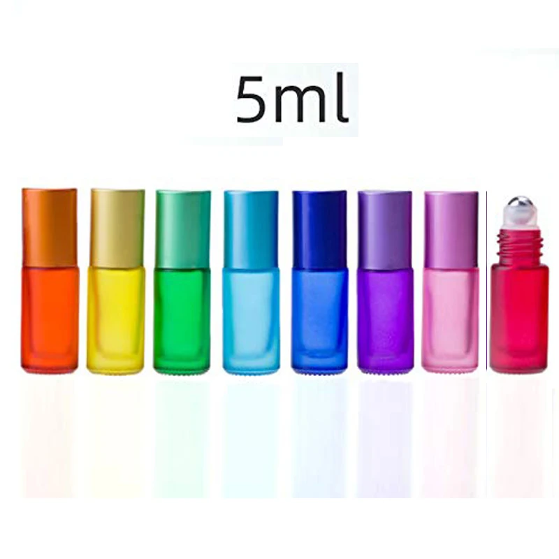 20/30/50Pcs 5ML Colorful Thick Glass Essential Oil Roller Bottles Portable Refillable Perfume Roll on Vials
20/30/50Pcs 5ML Colorful Thick Glass Essential Oil Roller Bottles Portable Refillable Perfume Roll on Vials