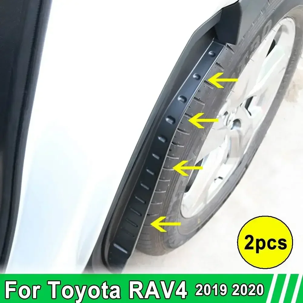 

2Pcs Fender Car Mudguard Refit Rear Tire Fender Special Decoration For Toyota RAV4 RAV-4 2019 2020 2021 Car Accessories Body Kit