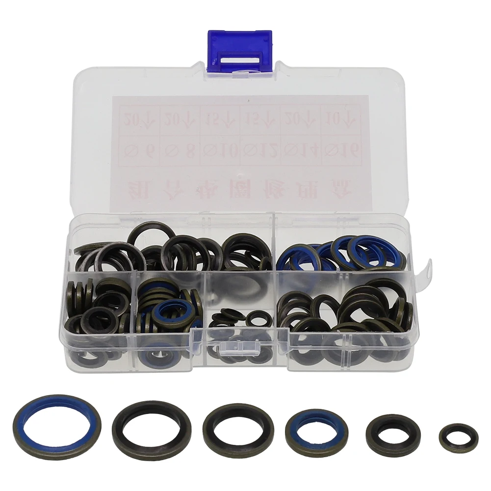 100pcs/ 245pcs Assorted Sealing Gasket M6 - M16 Repair Box Rubber Durable High Grade High Quality Practical To Use
100pcs/ 245pcs Assorted Sealing Gasket M6 - M16 Repair Box Rubber Durable High Grade High Quality Practical To Use