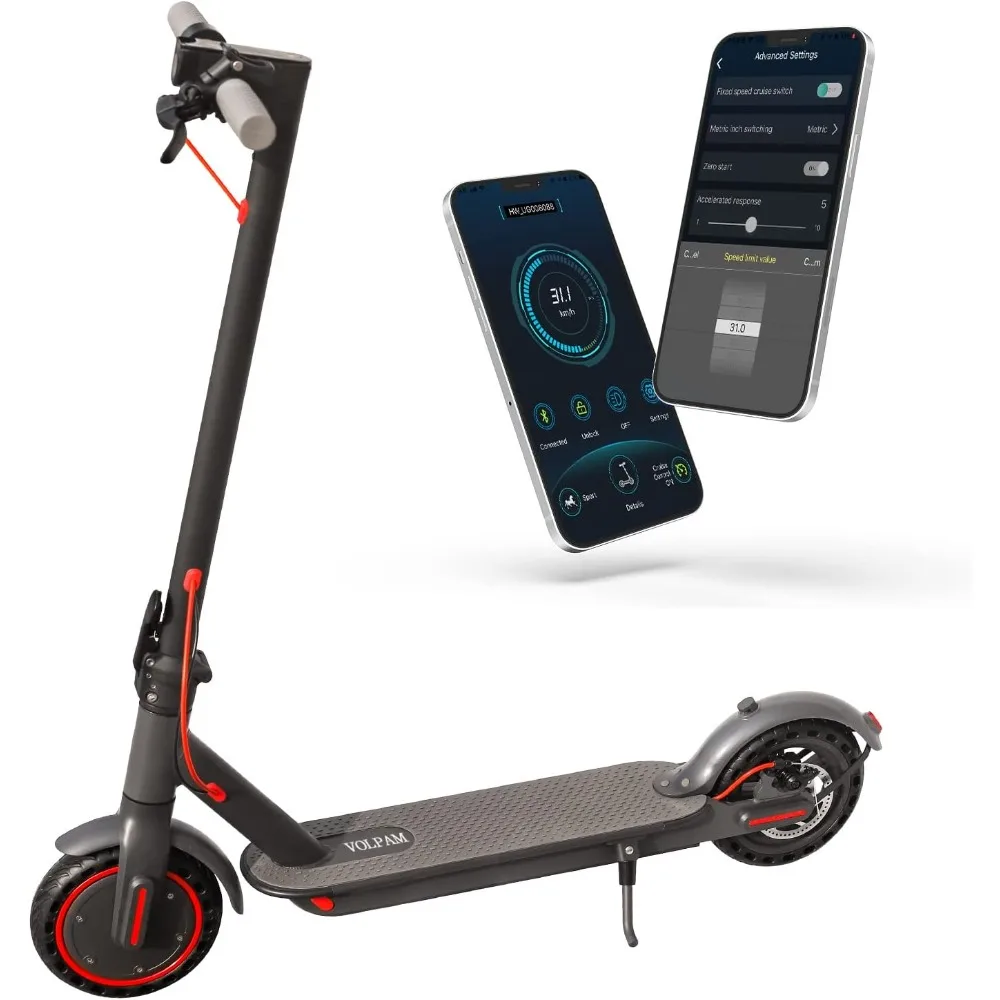 

Electric Scooter, 8.5''/10'' Tires, Max 19-27 Miles Range, 350-500W Motor, Max 19/21 MPH Speed, Dual Braking